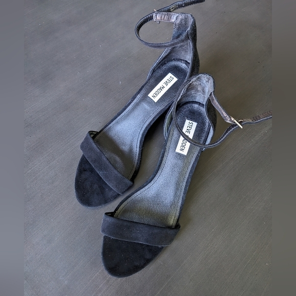 Steve Madden Shoes - Steve Madden black suede Irenee heel sandals
